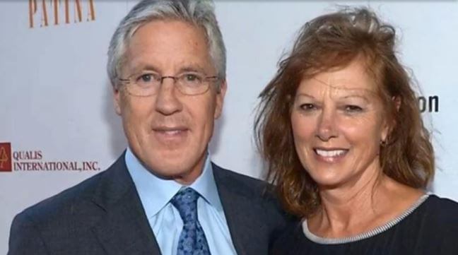 Glena Goranson with her husband Pete Carroll in an event.